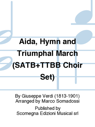 Book cover for Aida, Hymn and Triumphal March (SATB+TTBB Choir Set)