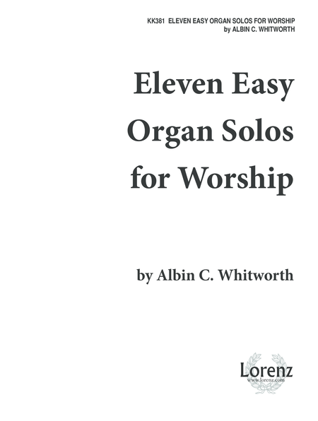 Eleven Easy Organ Solos for Worship