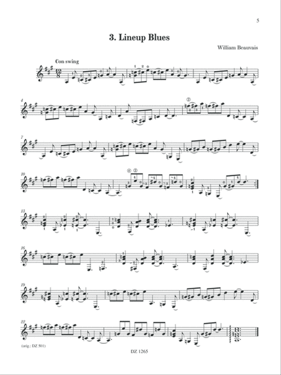 La guitare dans tous ses états, Série 2 - vol. 3 Classical Guitar scores gallery preview page 5