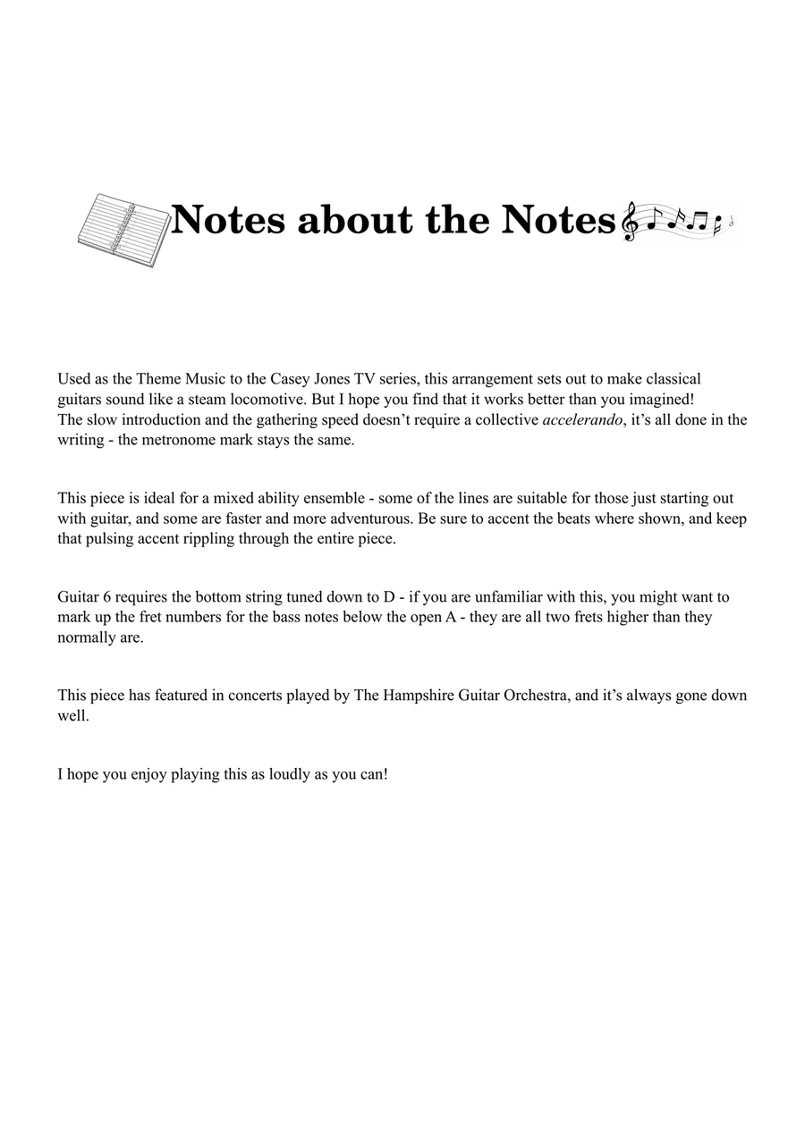 Ballad Of Casey Jones Guitar Ensemble scores gallery preview page 3