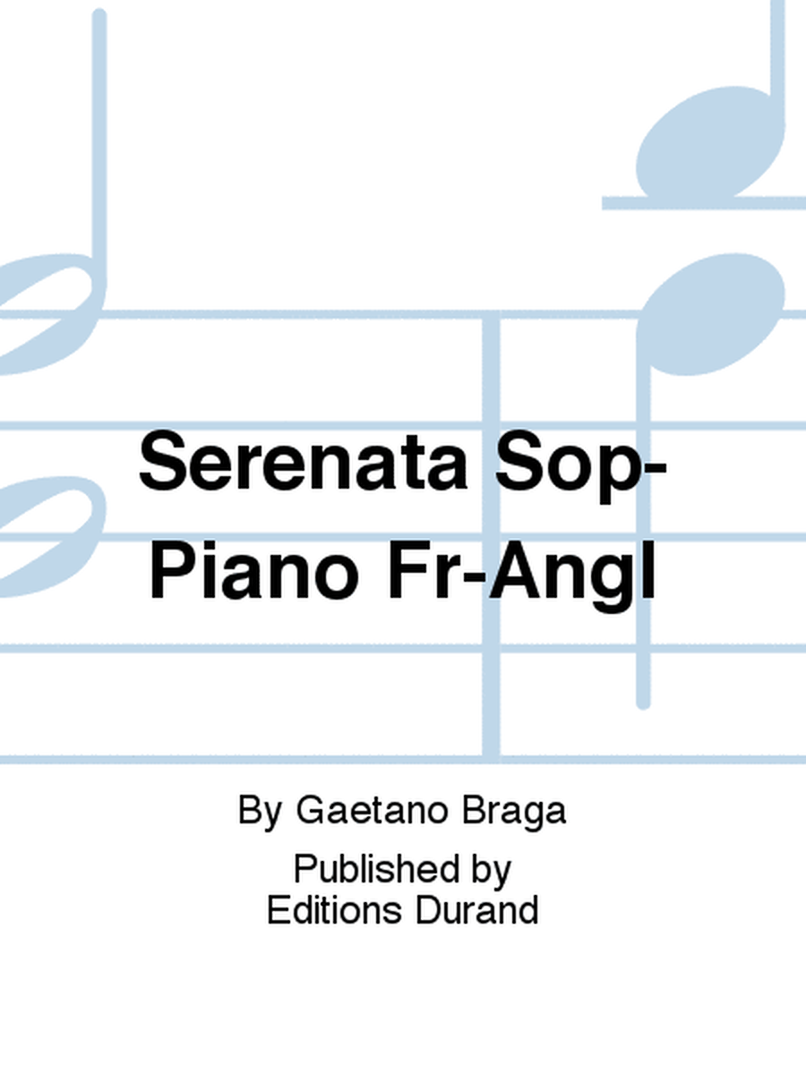 Serenata Sop-Piano Fr-Angl