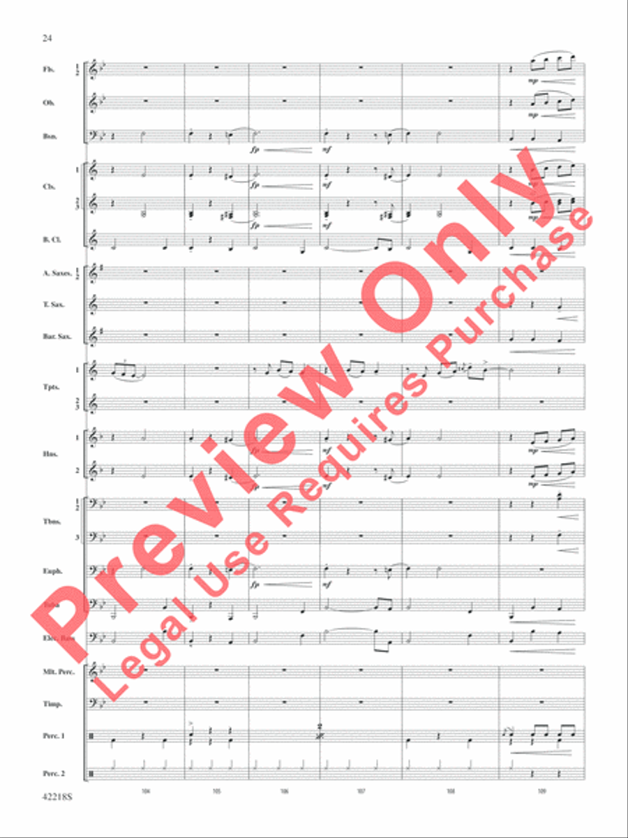 Tower of Power Greatest Hits Concert Band scores gallery preview page 25