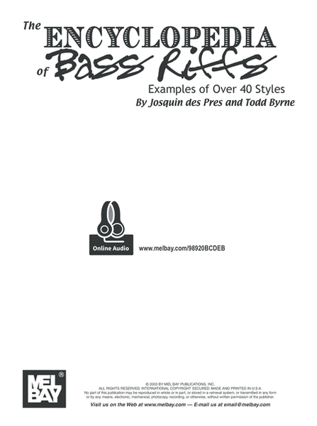 Encyclopedia of Bass Riffs image number null