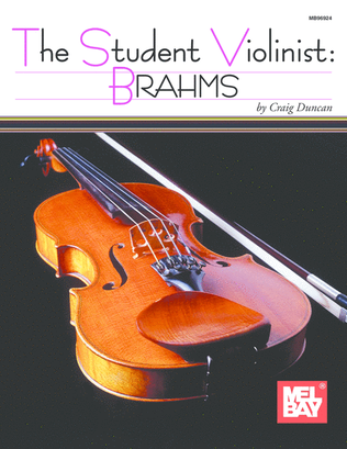 Book cover for The Student Violinist: Brahms
