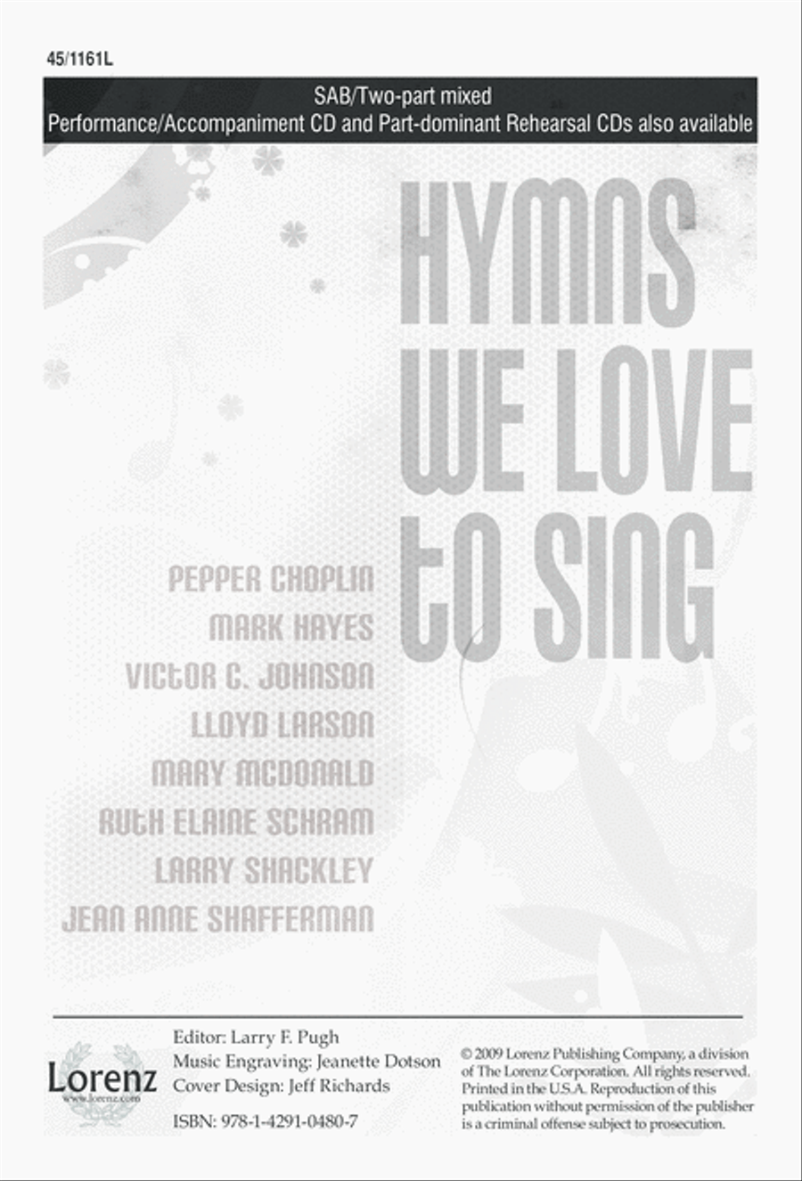 Hymns We Love to Sing 3-Part scores gallery preview page 2