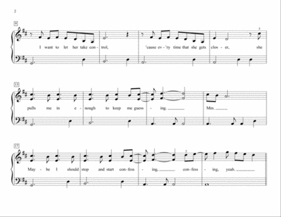 There's Nothing Holdin' Me Back Piano scores gallery preview page 2