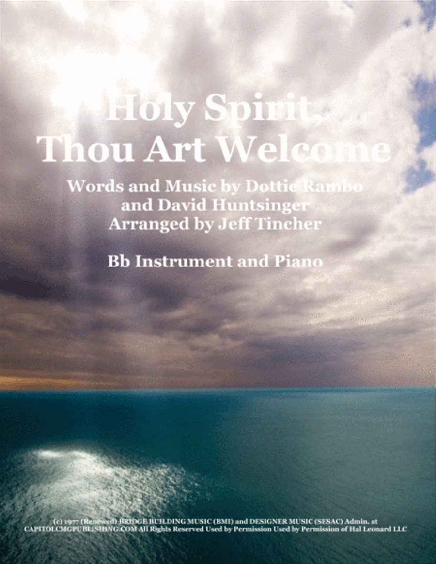 Holy Spirit, Thou Art Welcome Trumpet Solo scores gallery preview page 1