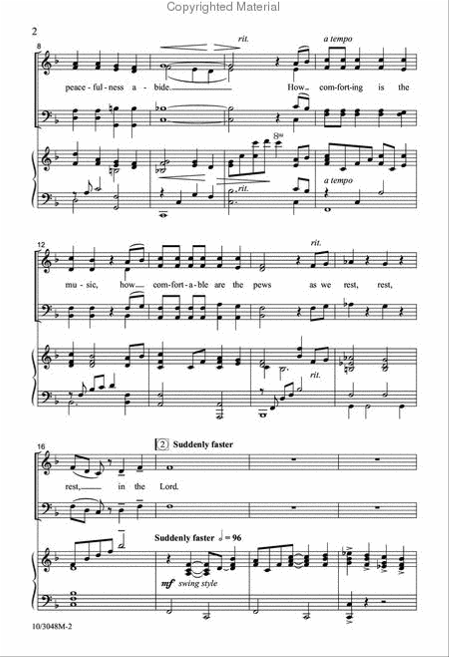 Wake Up, Church, Wake Up! 4-Part scores gallery preview page 3