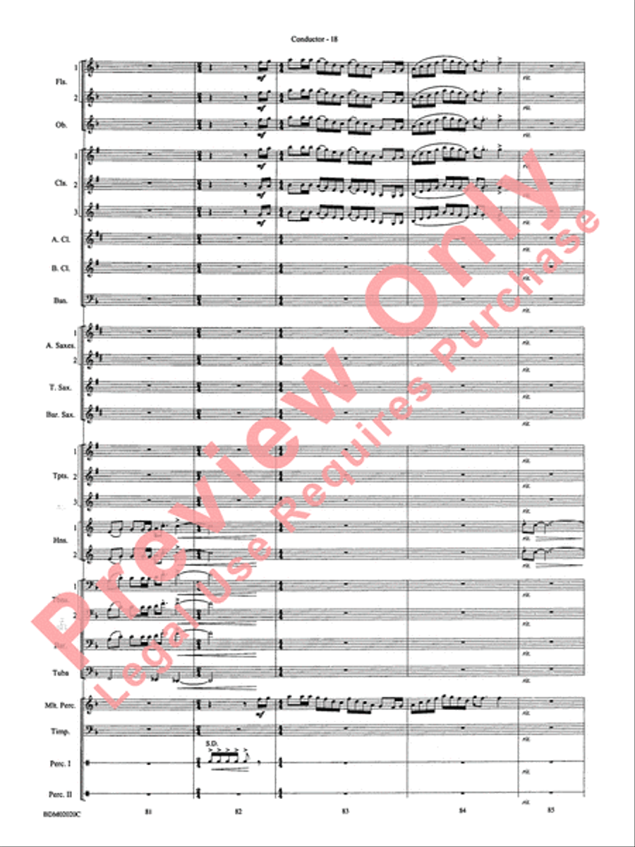 Prairiesong Concert Band scores gallery preview page 21