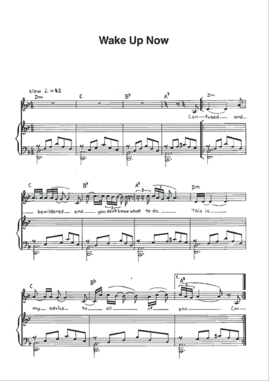 Wake up now Voice scores gallery preview page 3