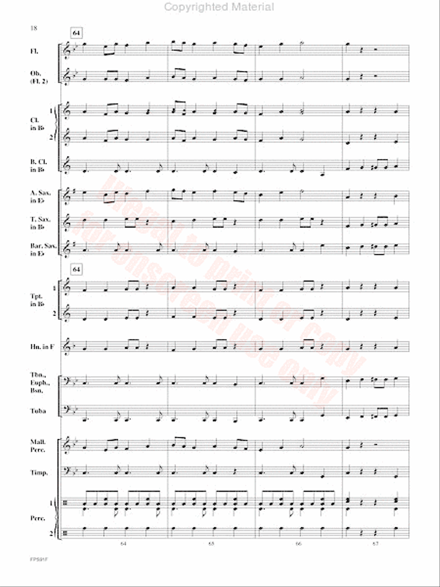 Junk Funk Concert Band scores gallery preview page 19
