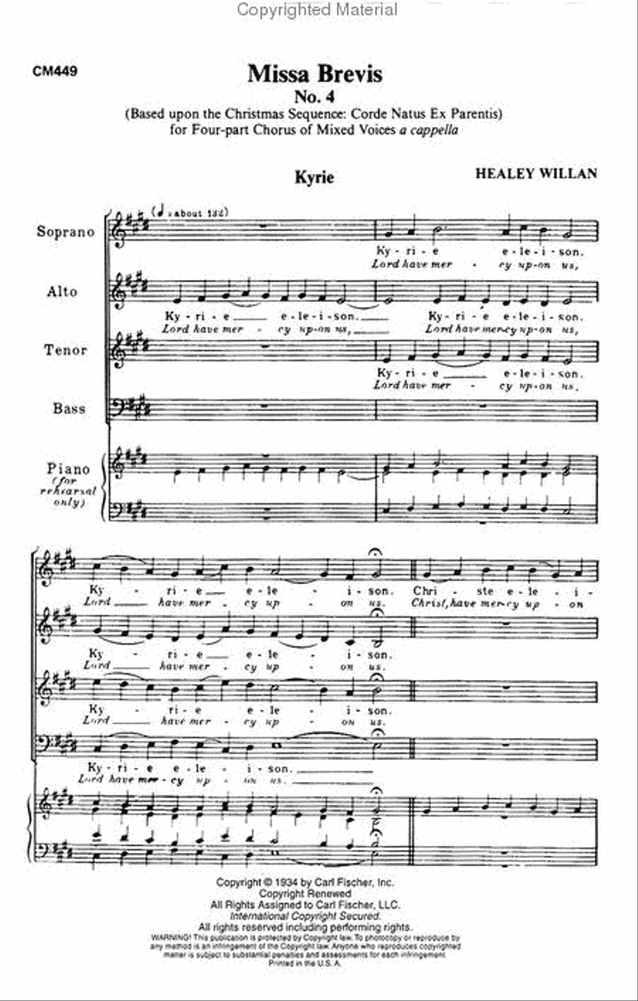 Missa Brevis No. 4 SSATB scores gallery preview page 2