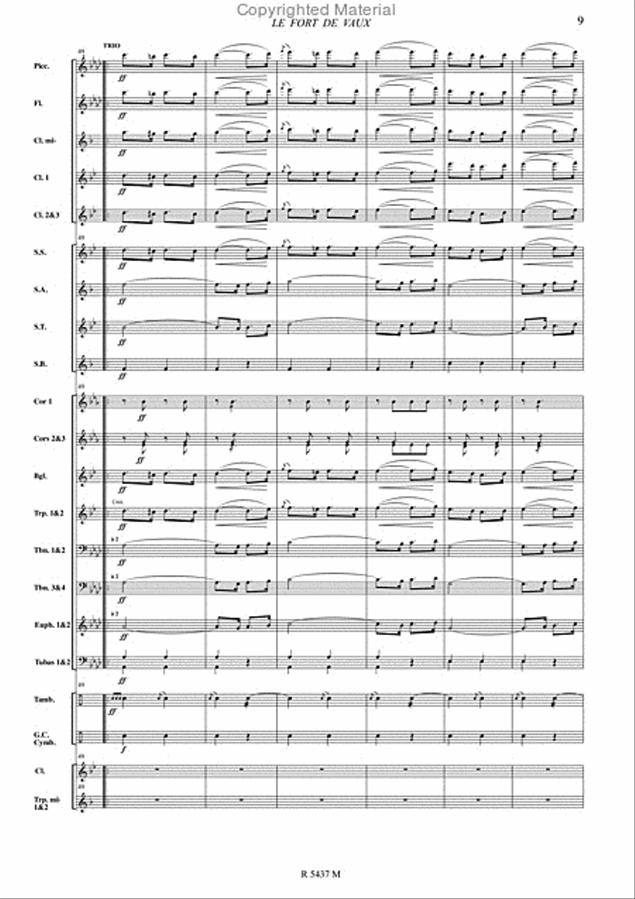 Le fort de vaux Le fort de vaux Concert Band scores gallery preview page 10