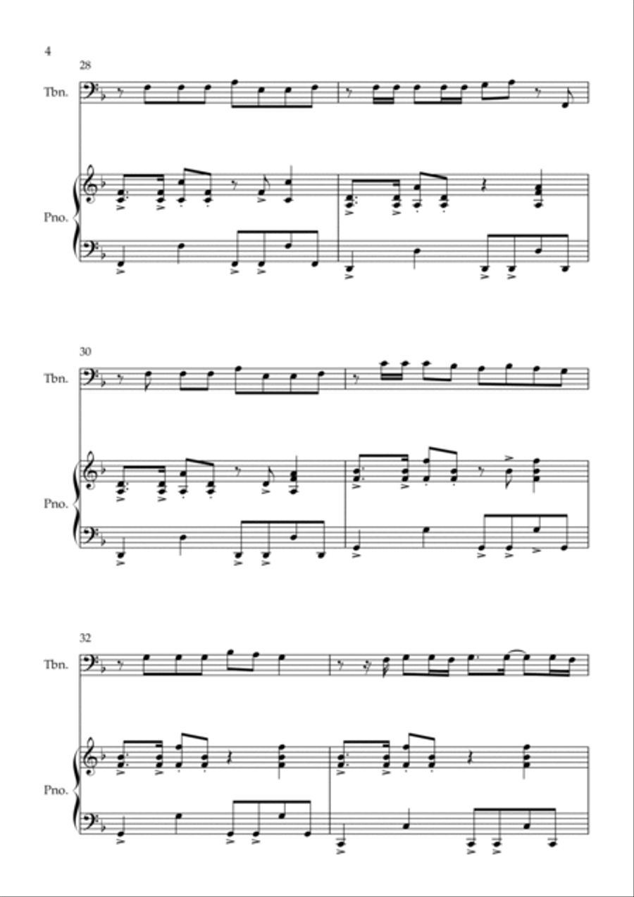 Blank Space Piano scores gallery preview page 4