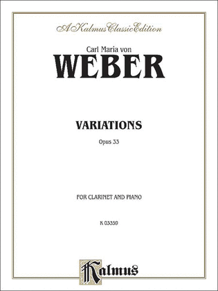 Book cover for Variations, Op. 33