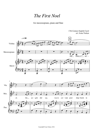 The First Noel for mezzosopran, violin and piano