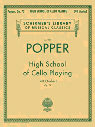 Book cover for David Popper: High School of Cello Playing, Op. 73