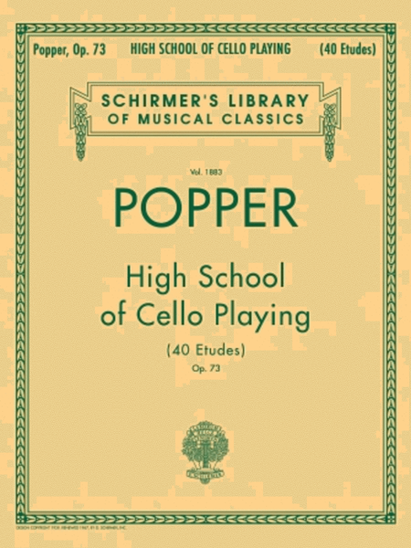 David Popper: High School of Cello Playing, Op. 73
