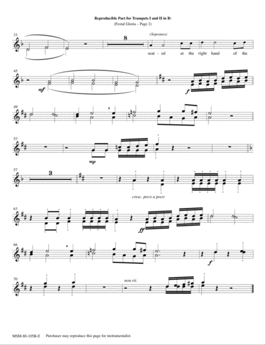 Festal Gloria Choir scores gallery preview page 2