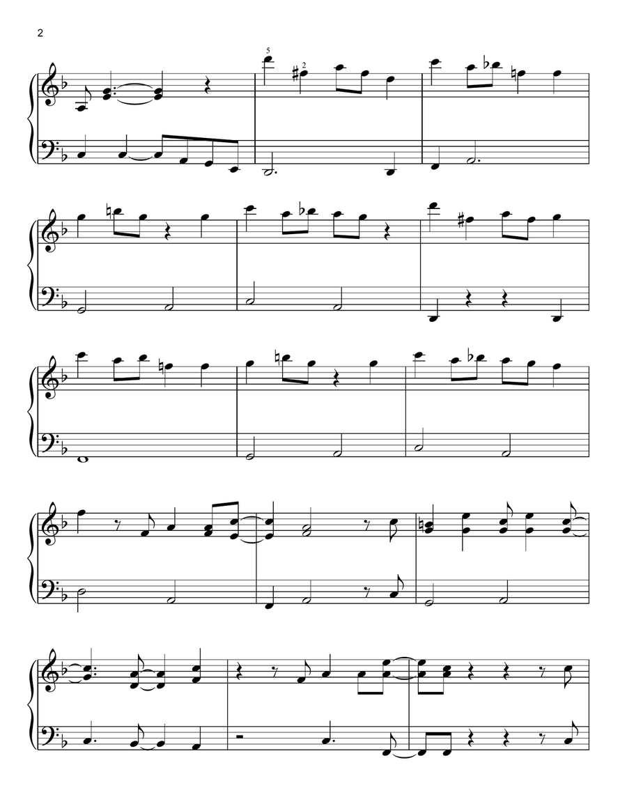 Stal (from Minecraft) Easy Piano scores gallery preview page 2