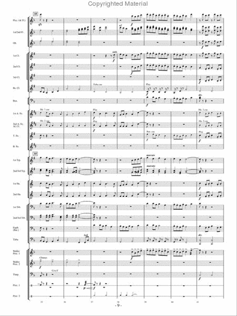High Country Celebration Concert Band scores gallery preview page 8