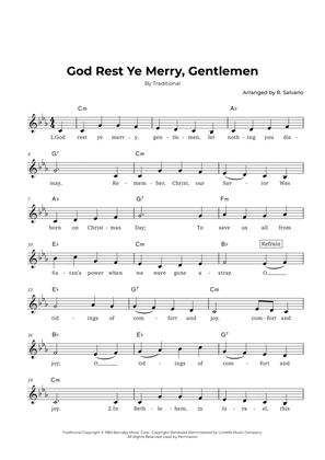 God Rest Ye Merry, Gentlemen (Key of C minor)
