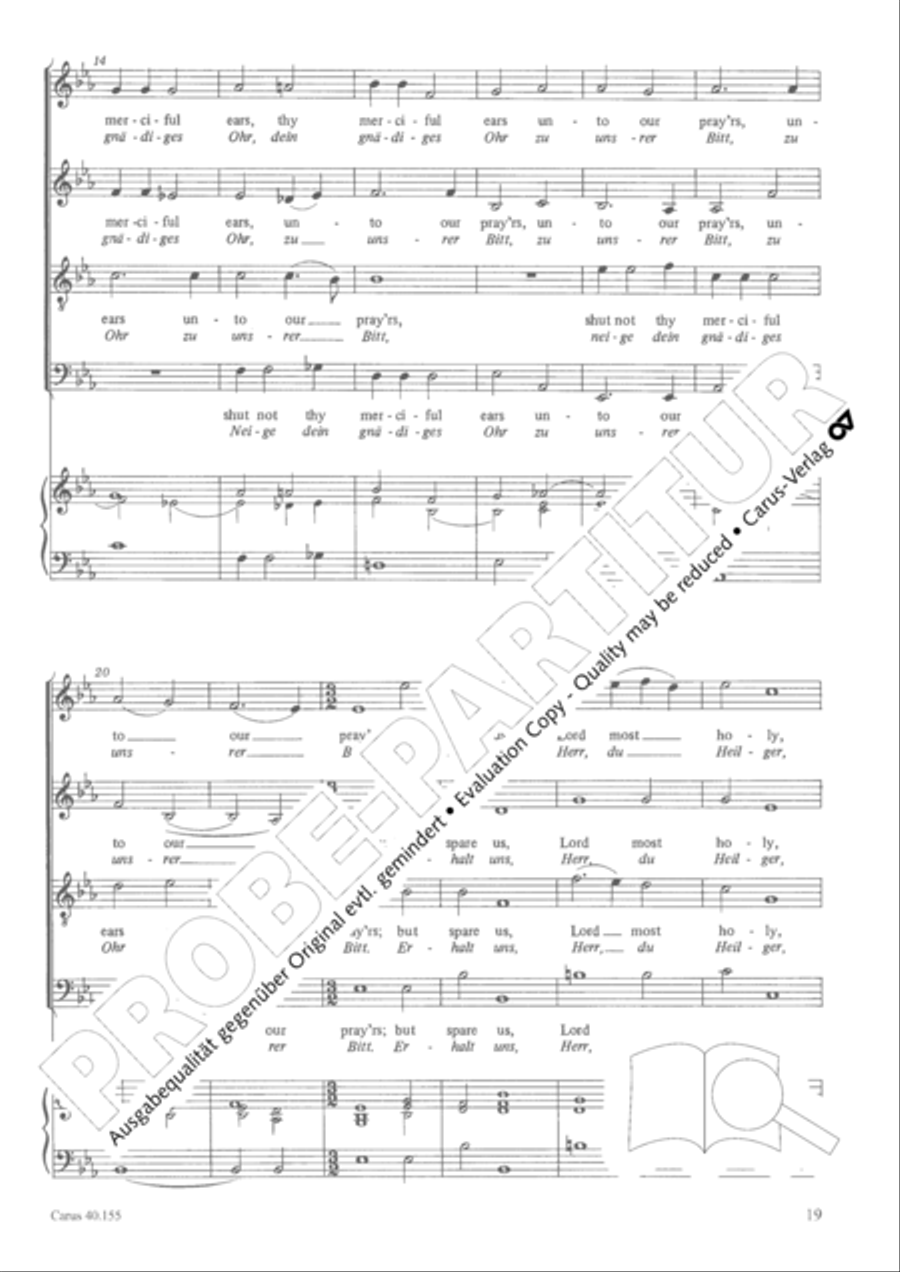 Funeral music of Queen Mary 4-Part scores gallery preview page 20