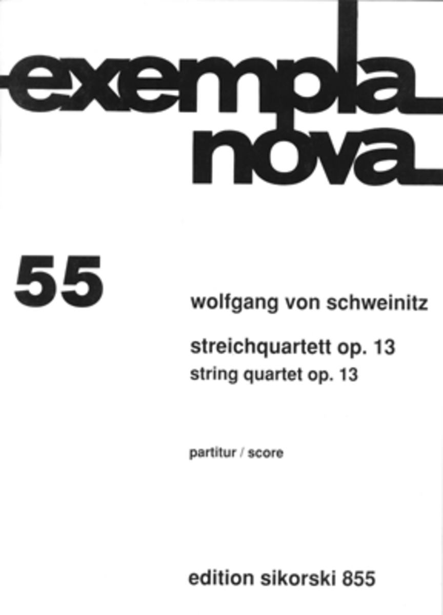 String Quartet Study Score
