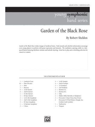 Book cover for Garden of the Black Rose: Score