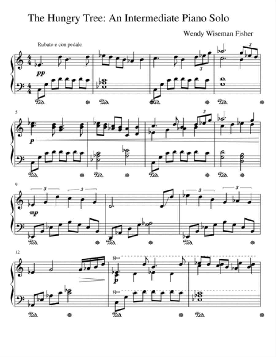 The Hungry Tree The Hungry Tree Piano Solo scores gallery preview page 2