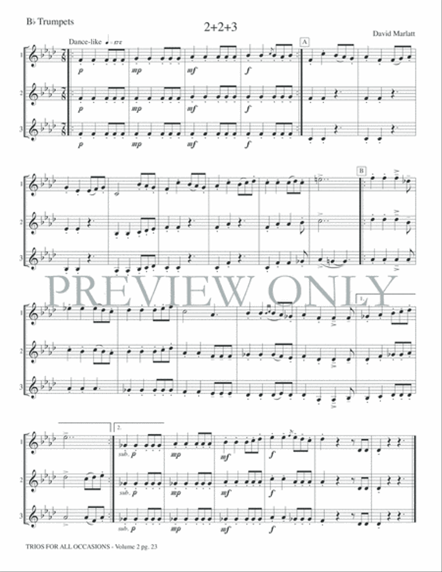 Trios for All Occasions Small Ensemble scores gallery preview page 25