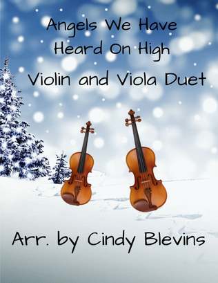 Angels We Have Heard On High, for Violin and Viola Duet