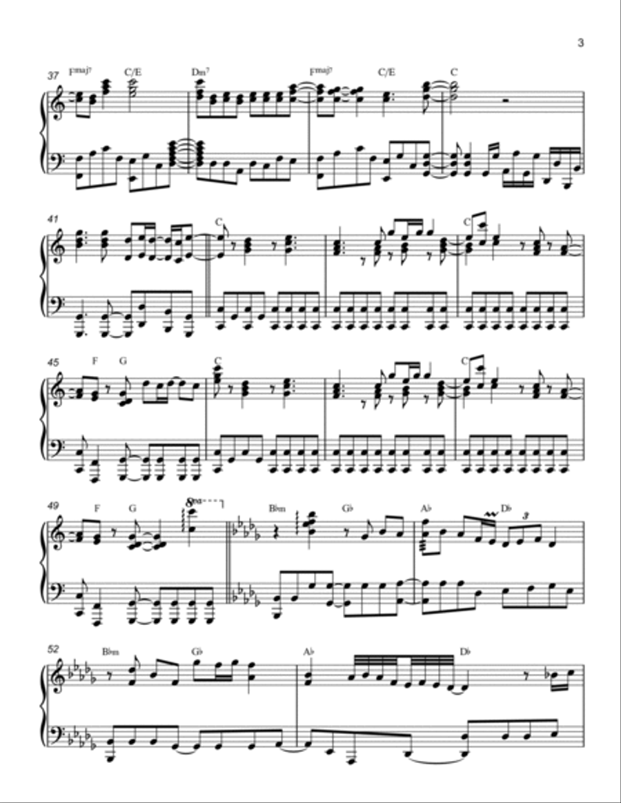 Jump Piano Solo scores gallery preview page 3