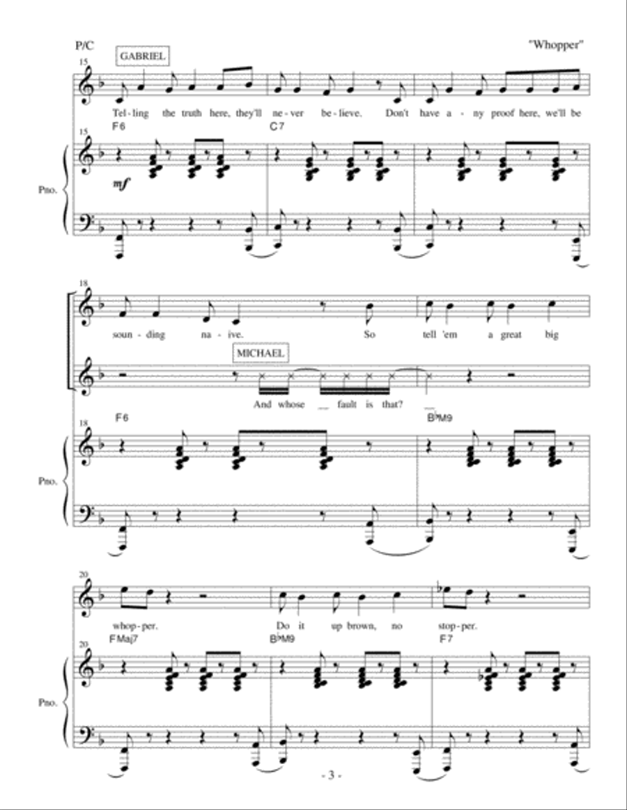 TELL 'EM A WHOPPER (TELL 'EM A LIE) Full Orchestra scores gallery preview page 3