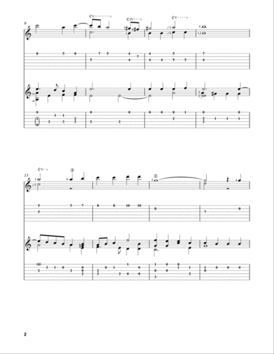 Peccantem me quotidie (Excerpt) Classical Guitar scores gallery preview page 2