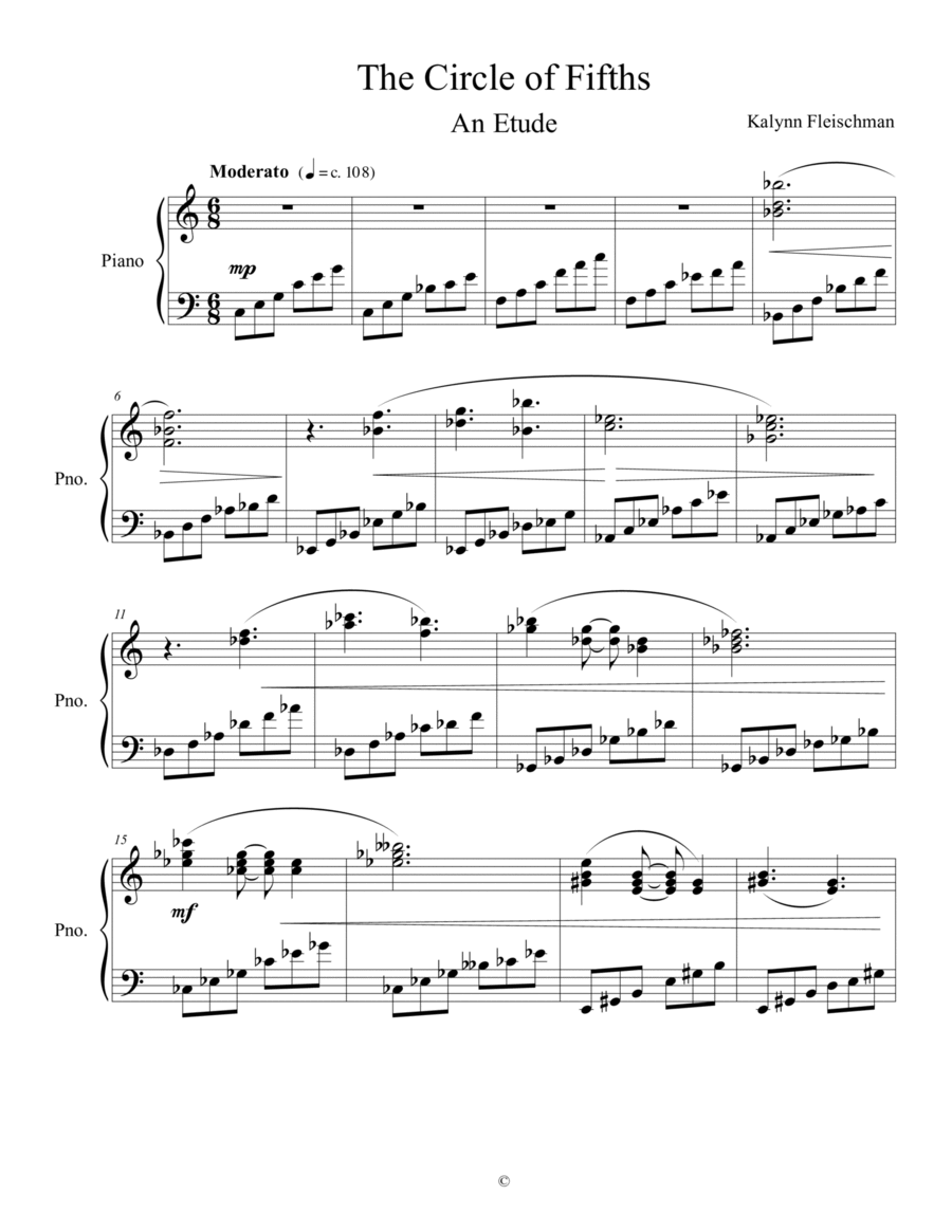 The Circle of Fifths Piano Method scores gallery preview page 1