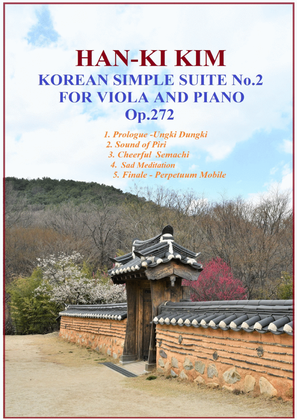 Book cover for Korean Simple Suite No.2 (For Viola and Piano)