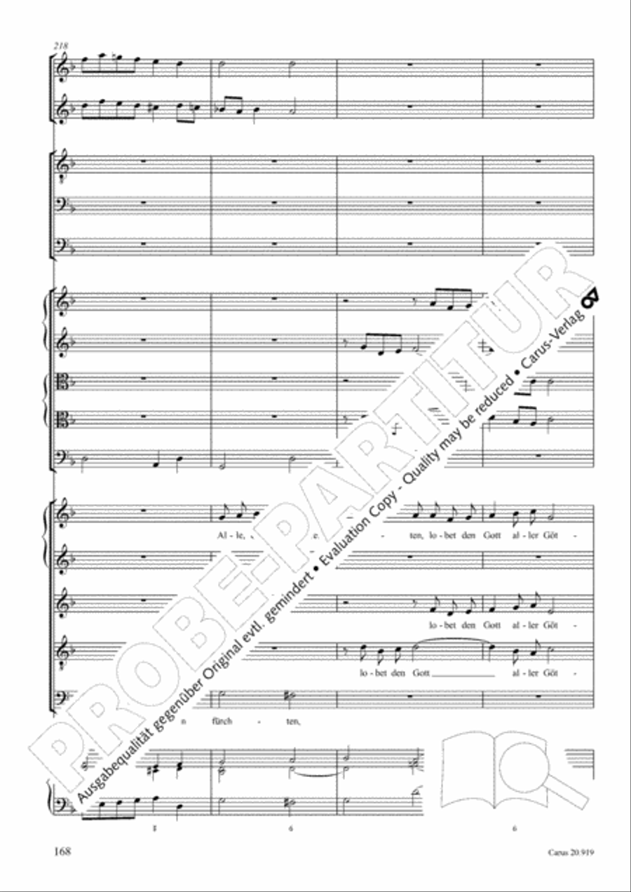 Opera varia I. Works with 1-7 parts (Complete edition, vol. 19) [Werke mit 1-7 obligaten Stimmen] Score scores gallery preview page 225