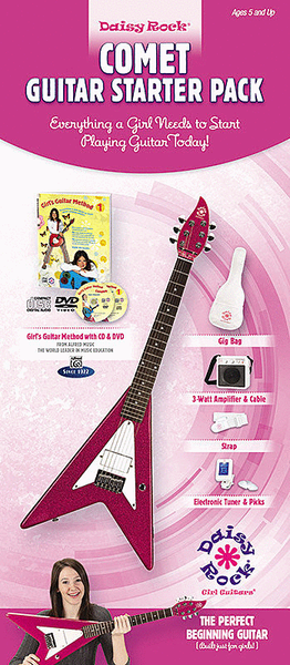 Daisy Rock Girl Guitars -- Comet Guitar Starter Pack (Atomic Pink) image number null