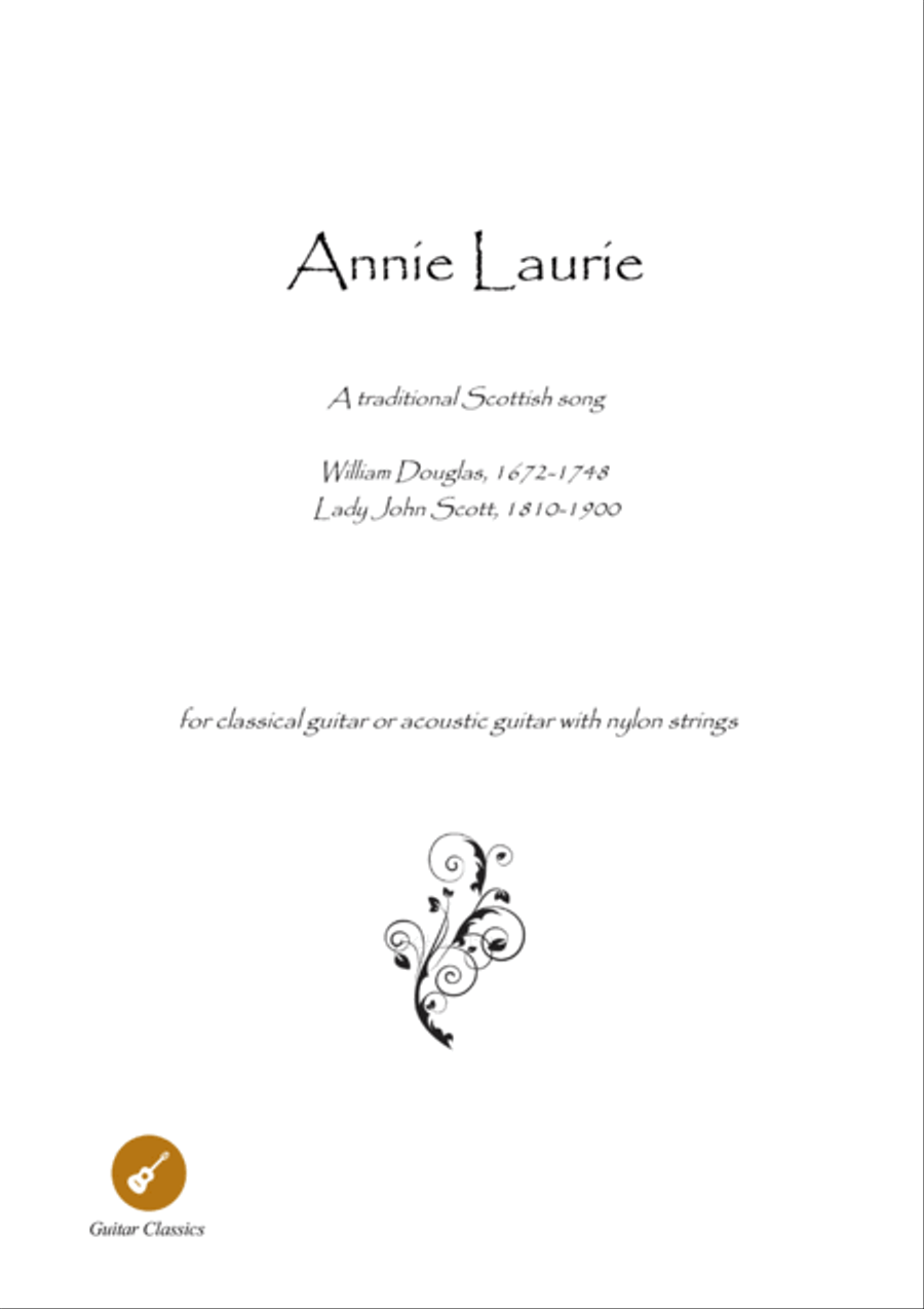 Annie Laurie guitar solo Annie Laurie guitar solo Acoustic Guitar scores gallery preview page 1