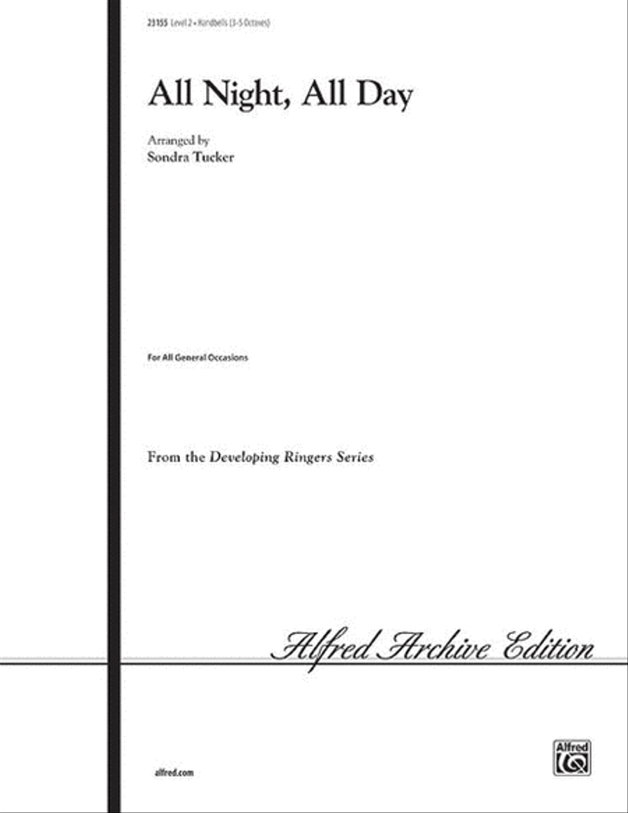 All Night, All Day Handbell Choir scores gallery preview page 1