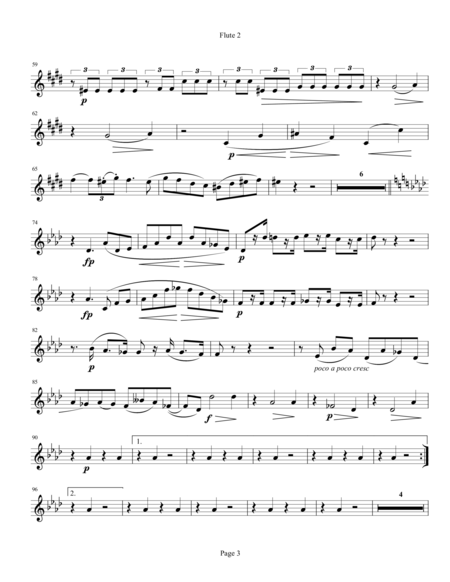 Brahms Piano QUintet in f minor, op. 34, FLUTE 2 PART