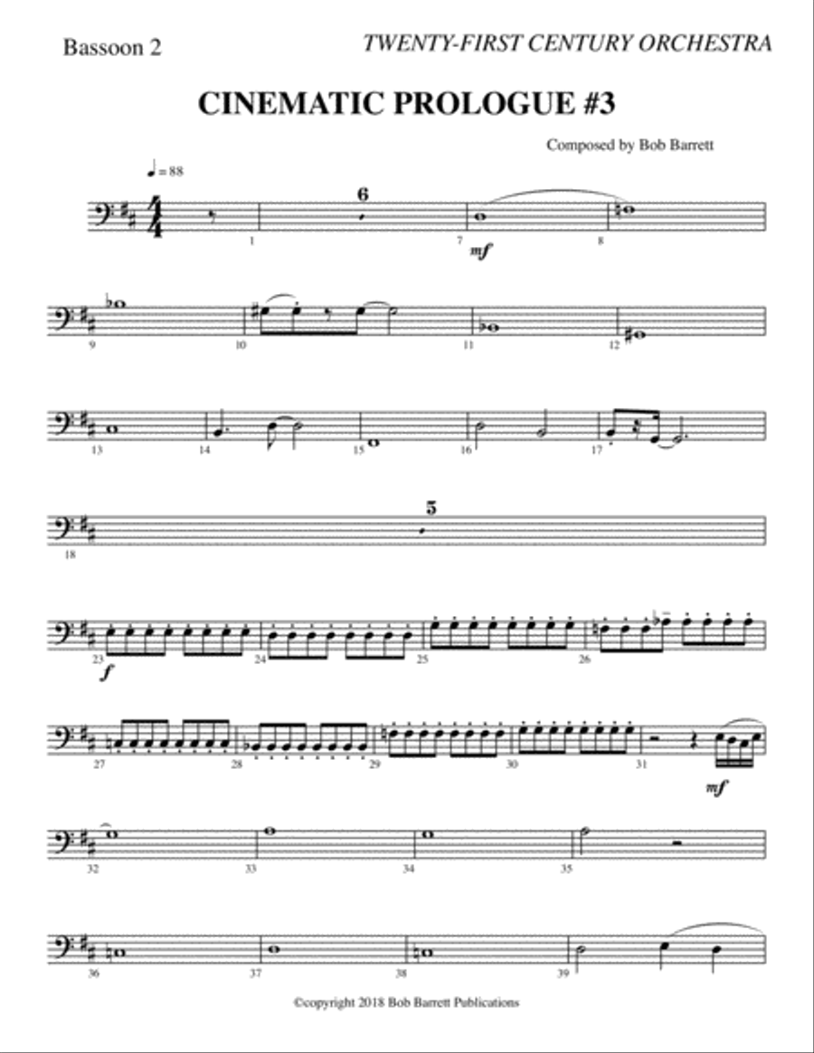 CINEMATIC PROLOGUE #3 Full Orchestra scores gallery preview page 5