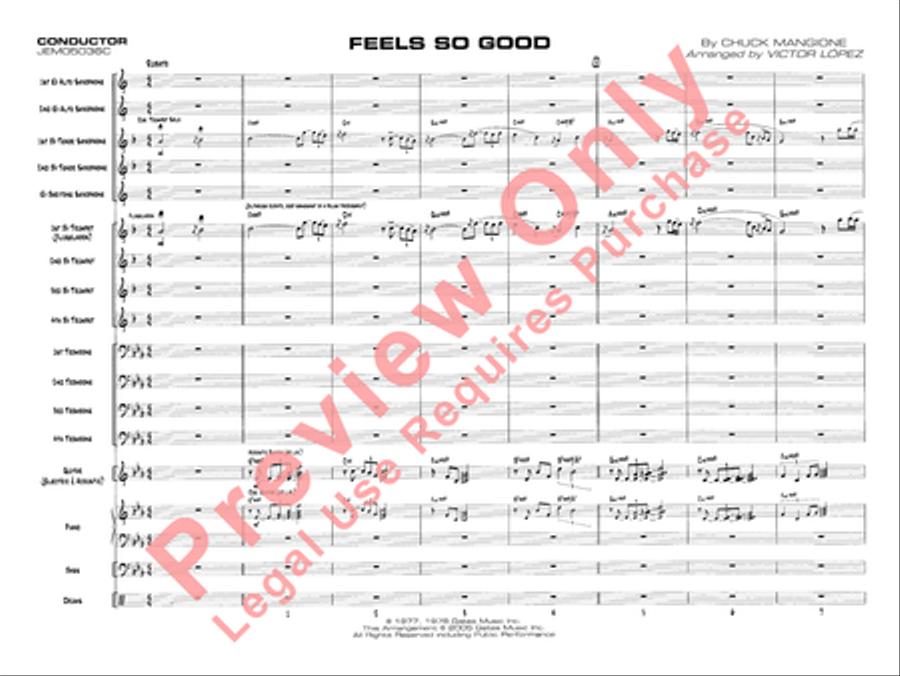 Feels So Good Jazz Ensemble scores gallery preview page 4