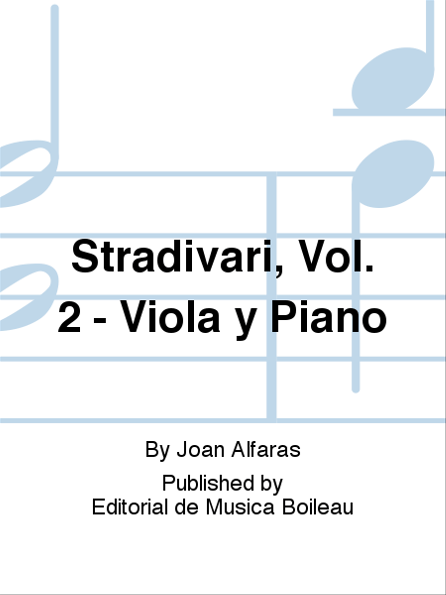 Stradivari, Vol. 2 - Viola y Piano Piano Accompaniment scores gallery preview page 1