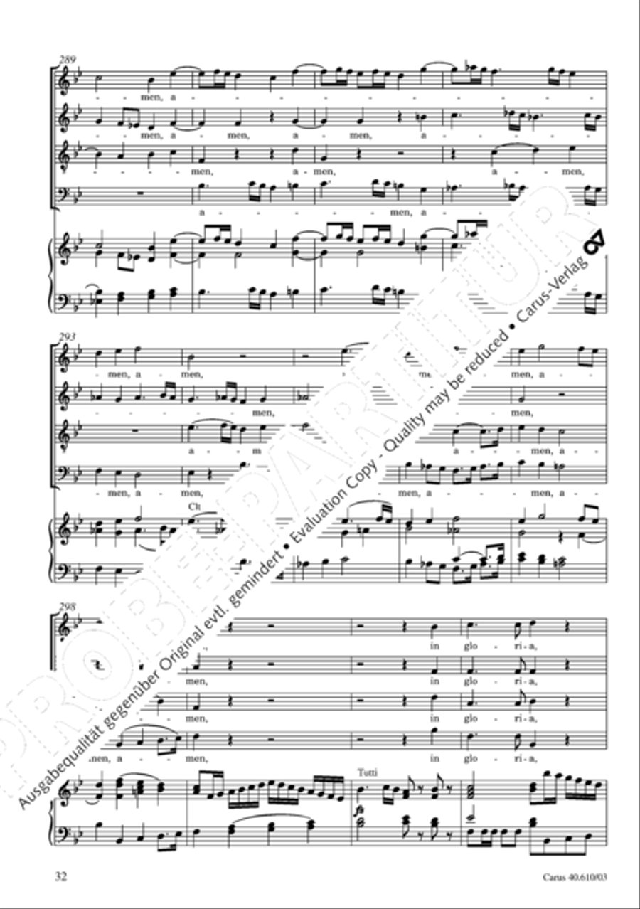 Theresienmesse in B 4-Part scores gallery preview page 33
