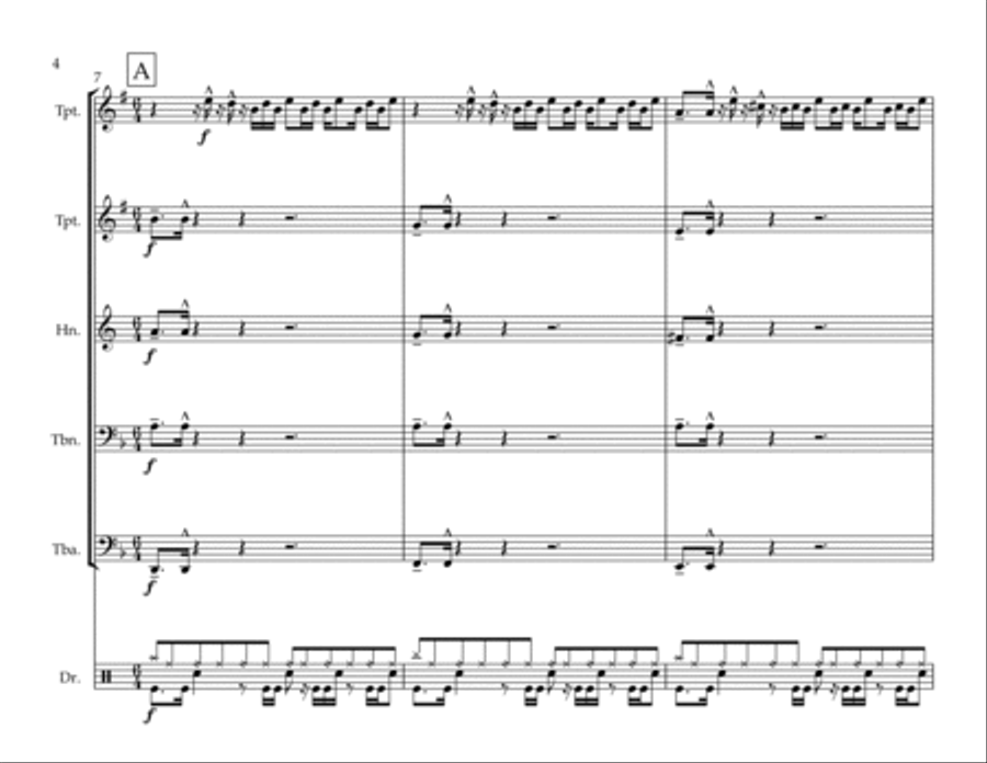 mars mars Brass Quintet scores gallery preview page 4