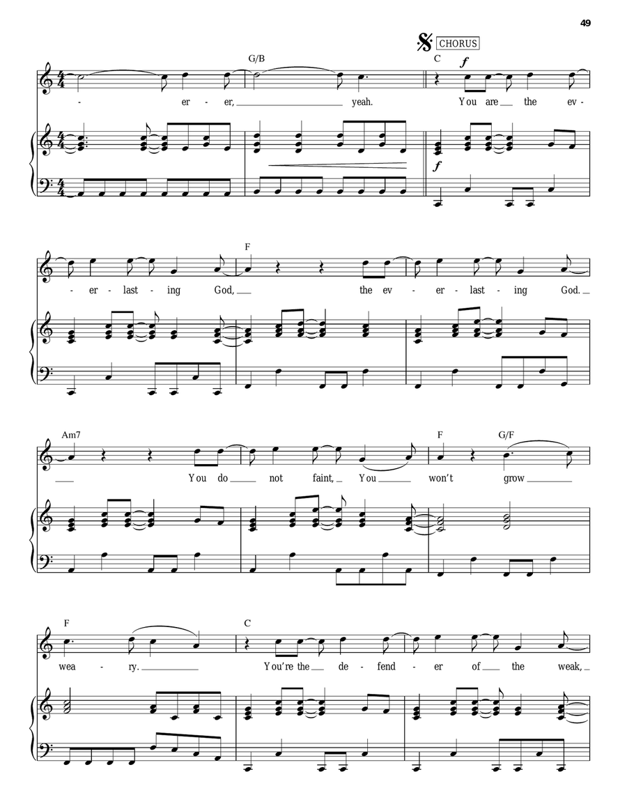 Everlasting God Guitar scores gallery preview page 3