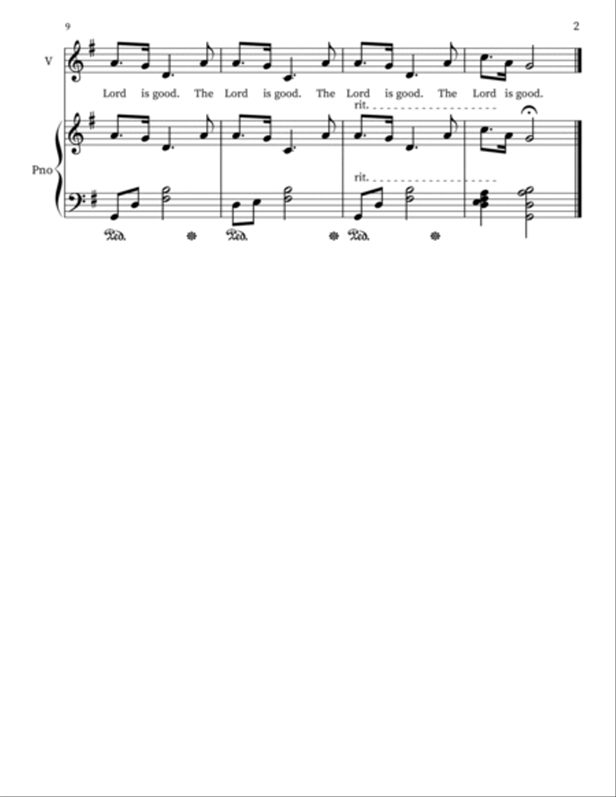 Nahum 1:7 Nahum 1:7 Choir scores gallery preview page 2