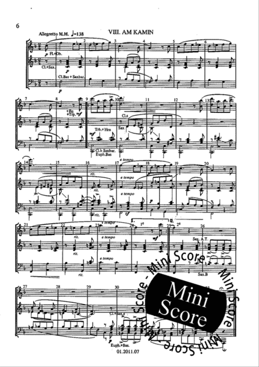Kinderszenen Concert Band scores gallery preview page 43